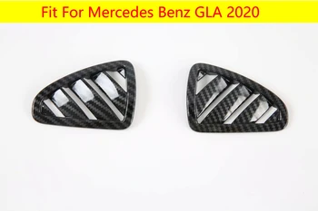 За Mercedes Benz GLA 2020 ABS Хром Горен климатик Вентилационен изход Капак Интериорни корнизи Trim 2бр