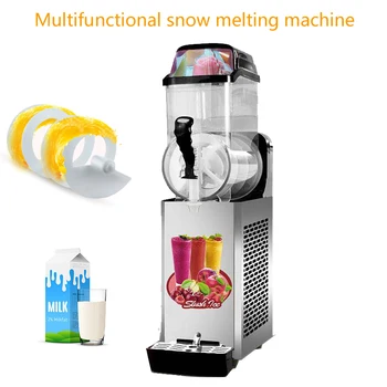 2 Резервоар Автоматична машина за снежна кал Машина за топене на сняг Ice Slush Пясък Ice Tea Juice машината за правене