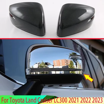 За Toyota Land Cruiser LC300 2021 2022 2023 ABS хромирана капачка за задно виждане Наслагване формоване гарнитура врата странично огледало капак тапицерия
