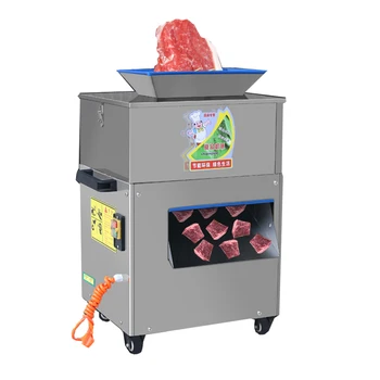 Ресторант Електрическа машина за нарязване на говеждо месо Машина за рязане на замразено месо Пилешка патица Fish Cube машина за рязане