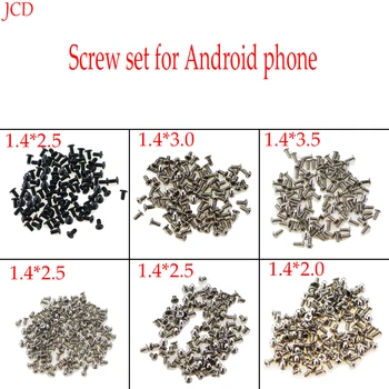 1Bag черен сребърен цвят M1.4 мобилен телефон кръстосани винтове комплект за Samsung за Huawei за Xiaomi Android телефон