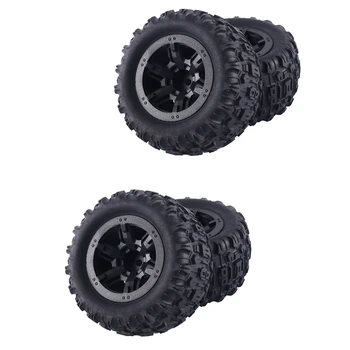 4Pcs гуми за гуми RC автомобилни гуми за MJX Hyper Go 16207 16208 16209 16210 H16 H16H H16E H16P 1/16 RC резервни части за автомобили