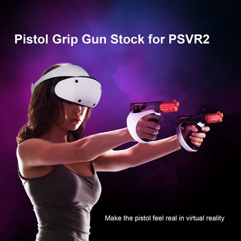 VR Stock Cover Дръжки за пистолети за бързо освобождаване Магнитен пистолет Stock VR аксесоари Съвместим за PS VR2 Game Controllers