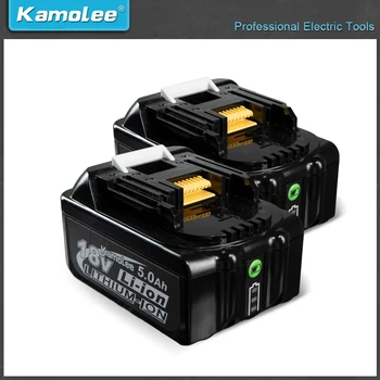 Kamolee 18V 5000mAh литиево-йонна батерия BL1860 Ръчна бормашина Батерия Електрически инструменти Поддръжка на инструменти Makita/Kamolee