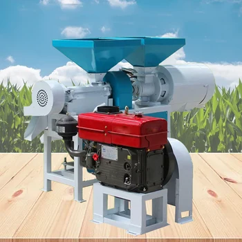 Машина за приготвяне на царевичен баласт за отстраняване на прах Многофункционална машина за раздробяване и пилинг на царевица с полиране