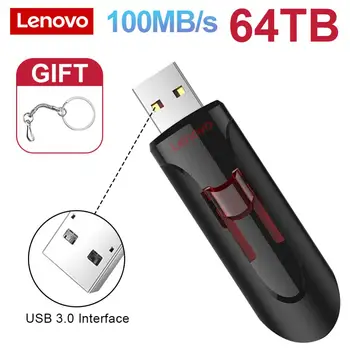Lenovo 64TB USB флаш памети 16TB USB 3.0 Pen Drive 4TB USB памет 2TB USB стик 128GB флаш диск водоустойчив за лаптоп десктоп
