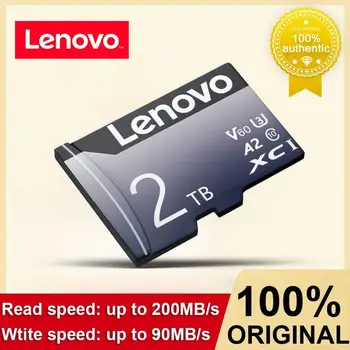 Lenovo 2TB V30 карта с памет Micro TF SD карта Високоскоростна SD карта до 200mb / s SD флаш карта за камера / кола / Nintendo превключвател / телефон NEW