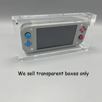 Прозрачна магнитна акрилна кутия за съхранение за SWITCH Lite NSL игрова конзола Cover Shell Box Display Stand Game Аксесоари