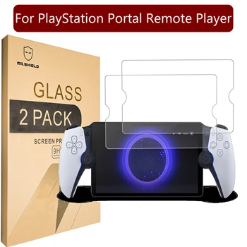 Mr.Shield Screen Protector For PlayStation Portal Remote Player [Закалено стъкло] [2-PACK] Screen Protector