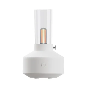 Ретро светлинен дифузьор Essential Oi LED светлина с нажежаема жичка Нощна светлина 150Ml Работа с овлажнител за въздух 5-8 часа бял