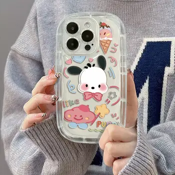 Kawaii Sanrio Hello Kittys Сладки калъфи за телефони за Iphone 14 13 12 11 Pro Max Mini Xr Xs 7 8 Plus Se Anti-Drop Soft Cover Girls