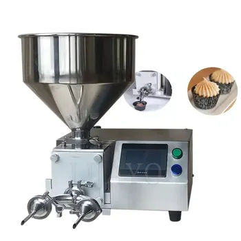  Машина за инжектиране на конфитюр от хляб от неръждаема стомана Магазин за десерти Автоматична машина за пълнене с крем