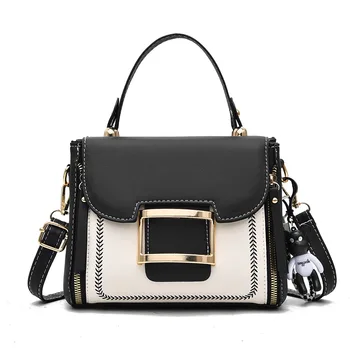 Дамска чанта 2023 Нов дамски купувач Tote Crossbody чанти Модна марка Вертикална дръжка Проста дама рамо пратеник чанта сак