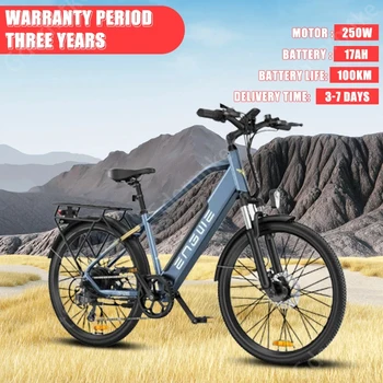 E Bike 26 инчова гума City Mobility Електрически велосипед 250W мотор 36V 17AH Трекинг литиева батерия 25KM / H планински електрически велосипед