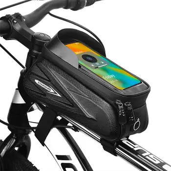 Велосипедни чанти рамка предна горна тръба велосипед чанта колоездене кормило торбичка Mtb сензорен екран мобилен телефон колоездене чанта аксесоари за велосипеди