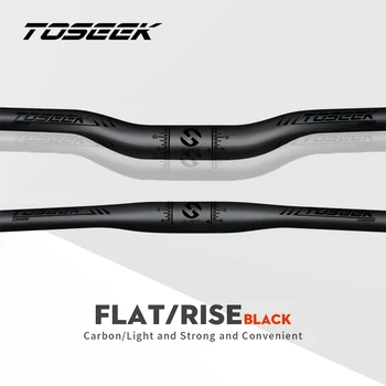 TOSEEK Пълен карбон Mtb кормило Ultralight 31.8mm велосипед дръжка бар 640/660/680/700/720/760/780mm планински велосипед кормило