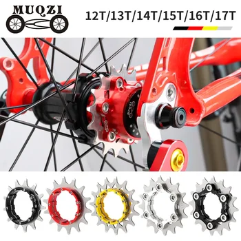 Нов MUQZI MTB еднодискова касета Cog 4 цвята 12T 13T 14T 15T 16T 17T велосипедно зъбно колело Планински аксесоари за велосипеди със свободен ход