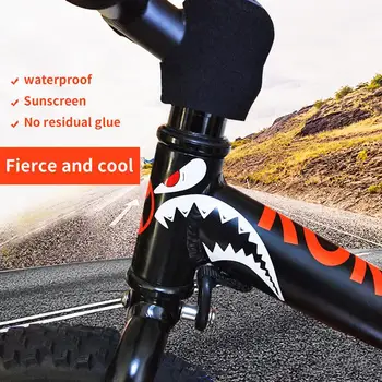 Велосипедна рамка декоративен стикер MTB акула главата тръба стикери водоустойчив слънцезащитен крем топлоустойчив велосипед пламък отразяващи ваденки