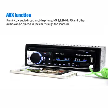 12V универсален автомобил MP3 автомобилен стерео FM AUX входен приемник SD USB MP3 радио плейър In-Dash единица