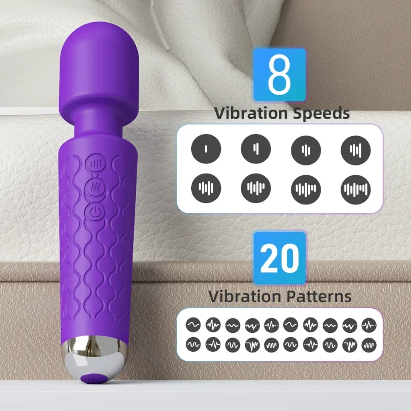 Мощни вибратори на клитора USB презареждане магическа пръчка AV вибратор масажор Сексуално здраве Еротични секс играчки за жени Продукт за възрастни
