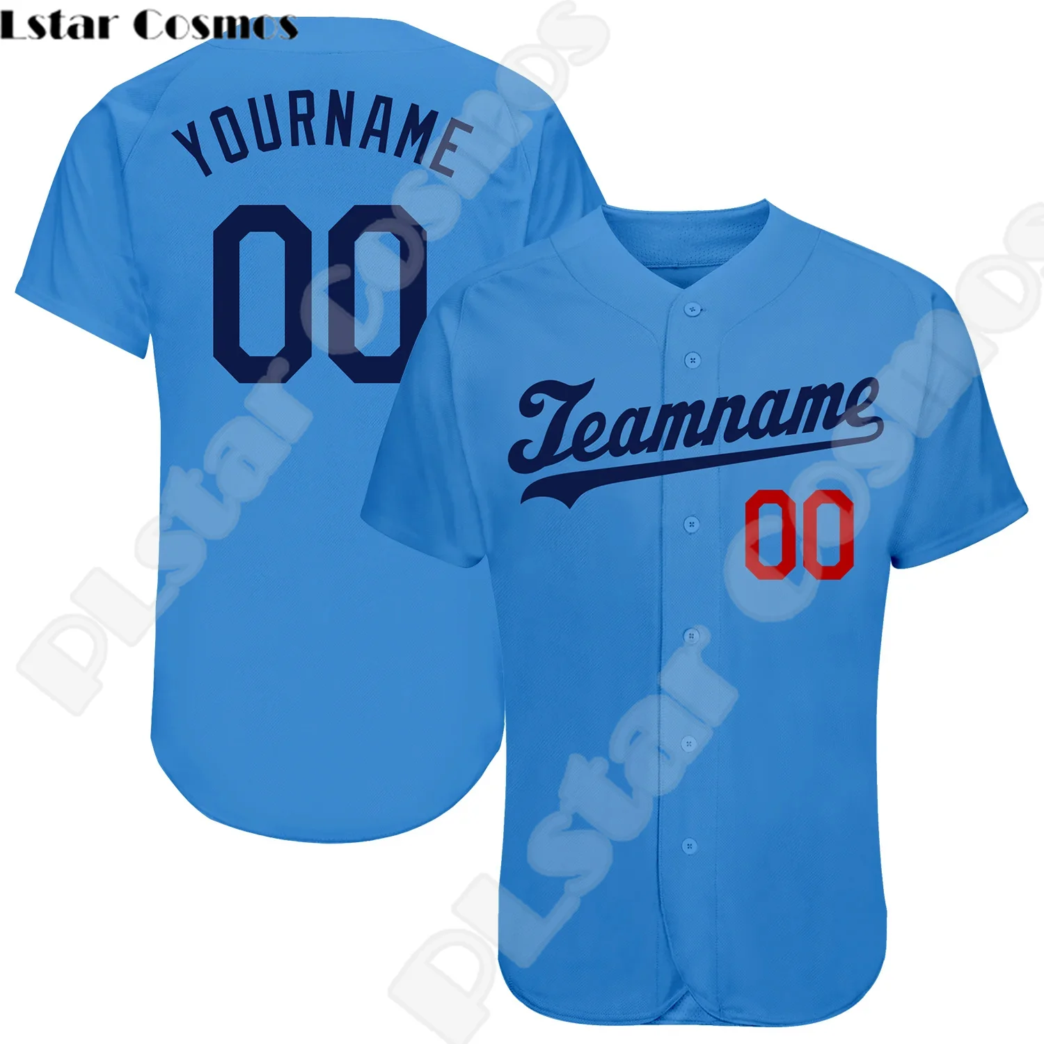 NewFashion Персонализирано име Лого на отборен играч Улично облекло Дропшипинг 3DPrint Лято Casual Harajuku Смешни бейзболни ризи Джърси A11