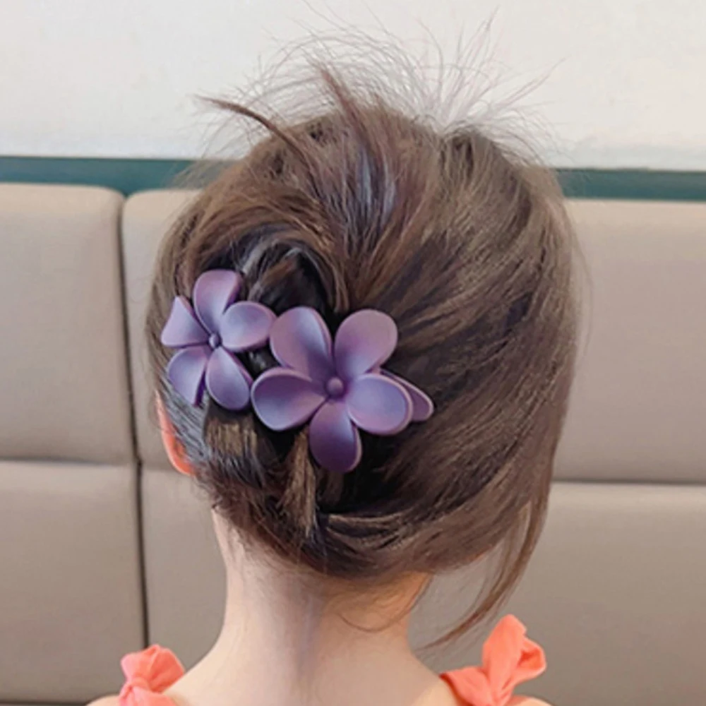 Нова щипка за коса Модни аксесоари за коса Матирано цвете клип Шноли за жени Момичета Фиби Проста патица Конска опашка Шапки