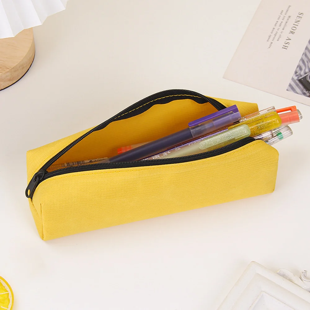 Калъф за молив Черен канцеларски Trousse Scolaire молив торбичка училищни пособия плътен цвят молив случай училище молив