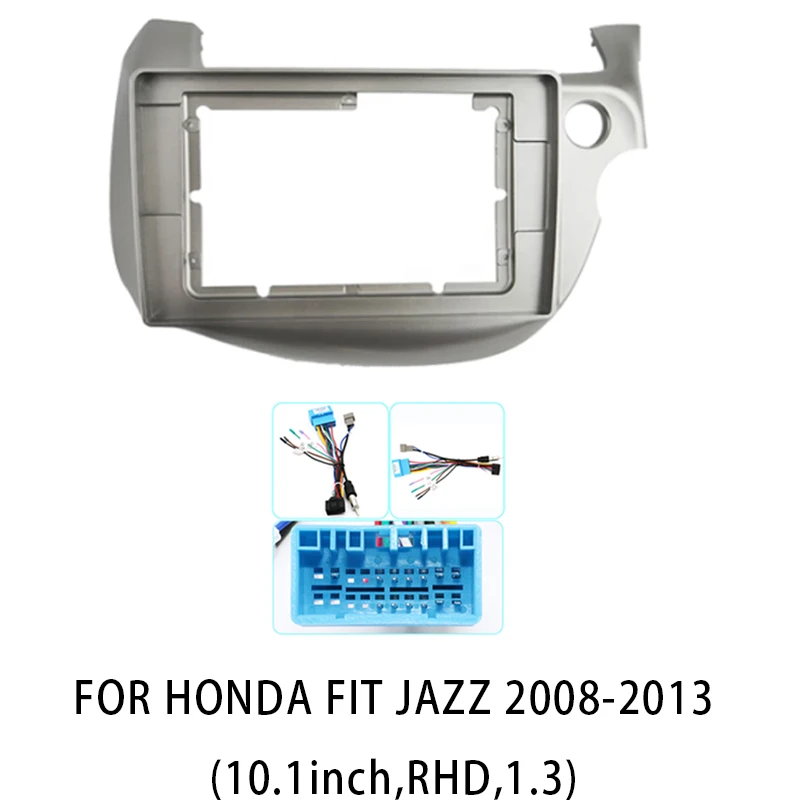 За Honda Fit Jazz 2008-2013 10.1 инчов автомобил радио фасция Android MP5 плейър панел корпус рамка 2Din главата единица стерео тире капак